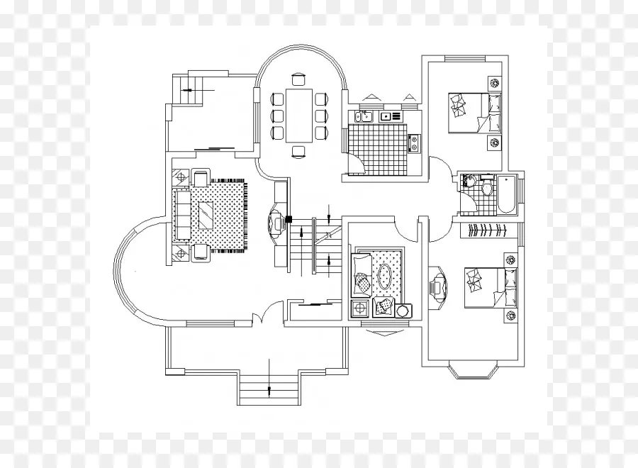 Plano De Planta De La Casa，Alojamiento PNG