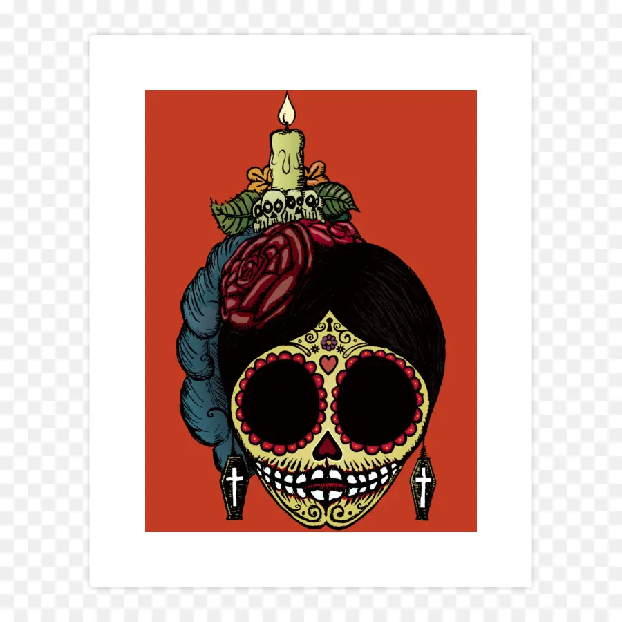 Calavera De Azúcar，Dia De Muertos PNG