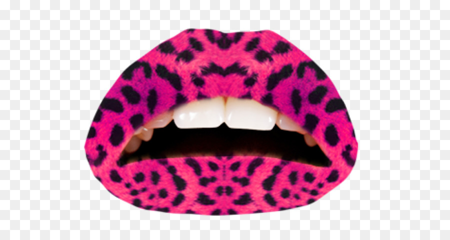 Labios Con Estampado De Leopardo，Patrón PNG