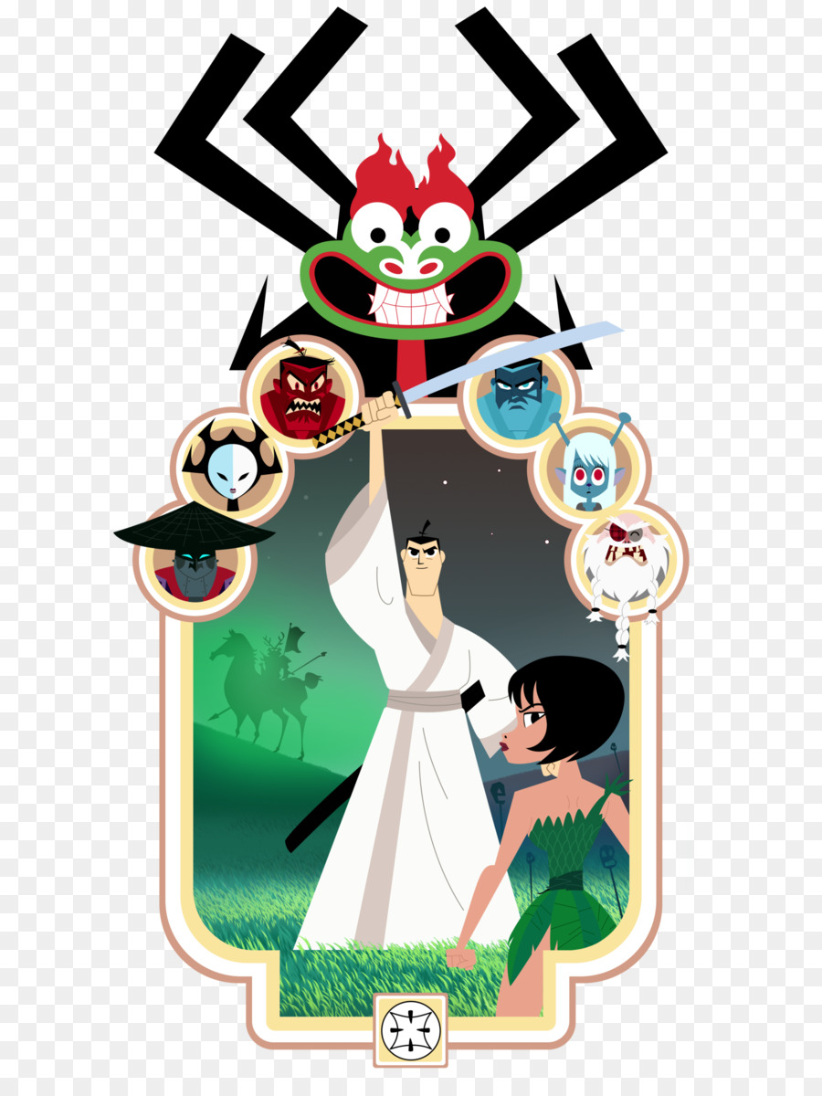 Personajes Animados，Samurai PNG