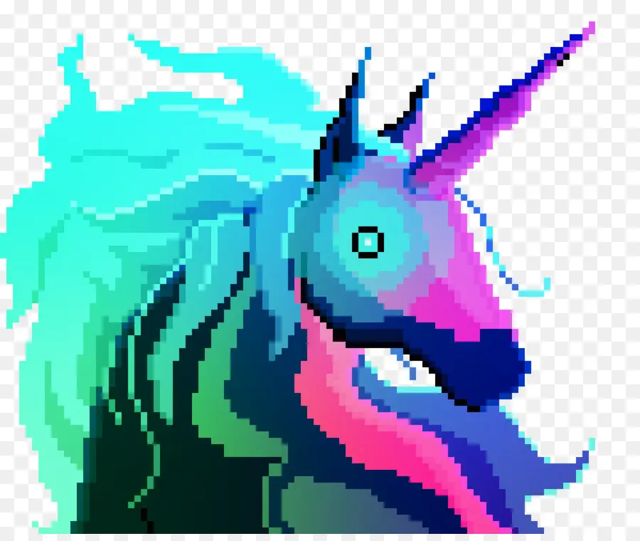 Unicornio，Pixel Art PNG