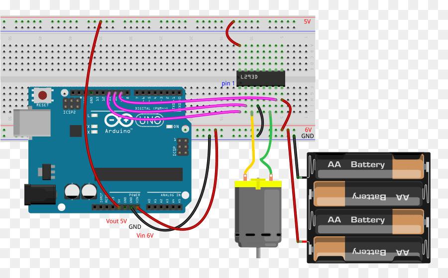 Arduino，Cableado PNG