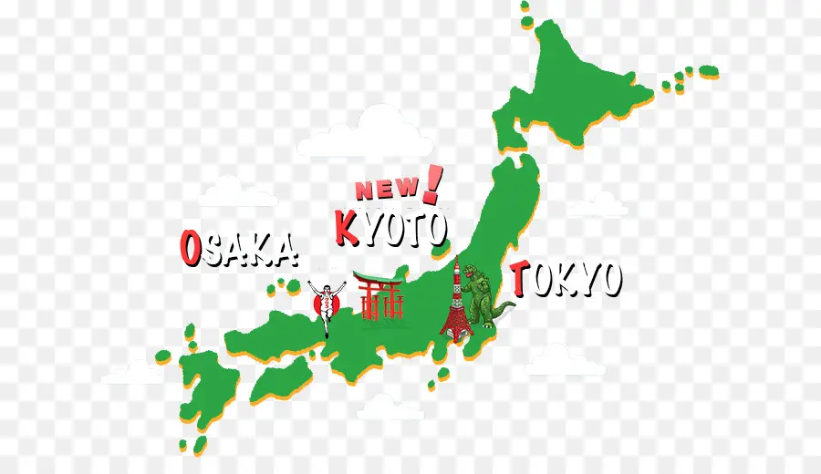 Osaka，Mapa PNG