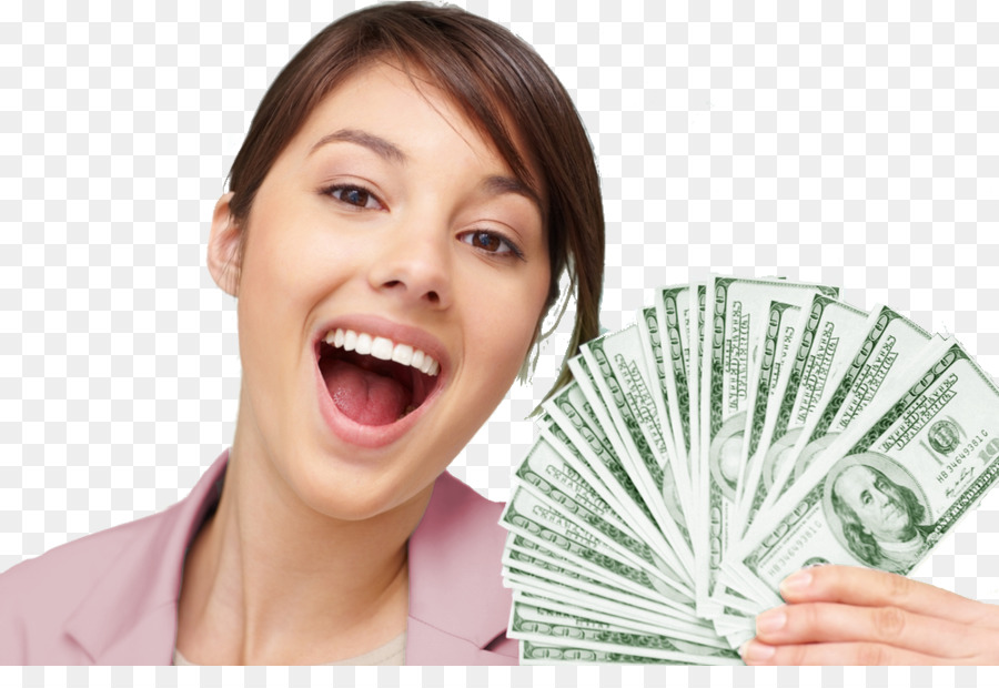 Mujer Con Dinero，Feliz PNG