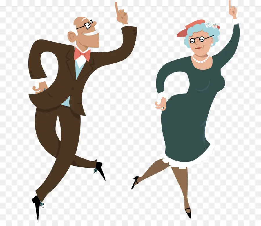 Pareja De Ancianos Bailando，Bailar PNG