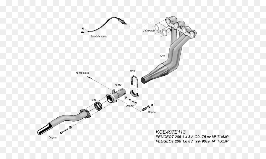 Peugeot，El Sistema De Escape PNG