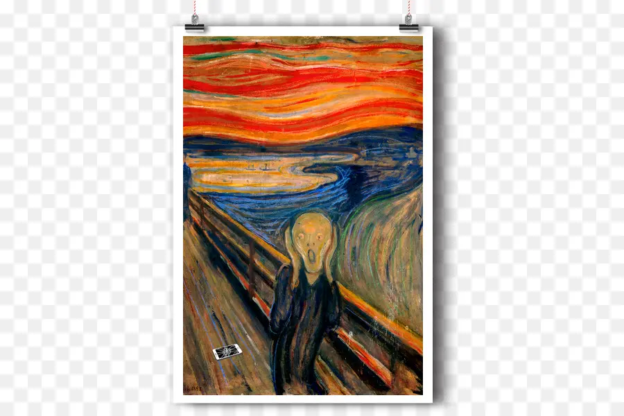 Edvard Munch Graphik，Grito PNG