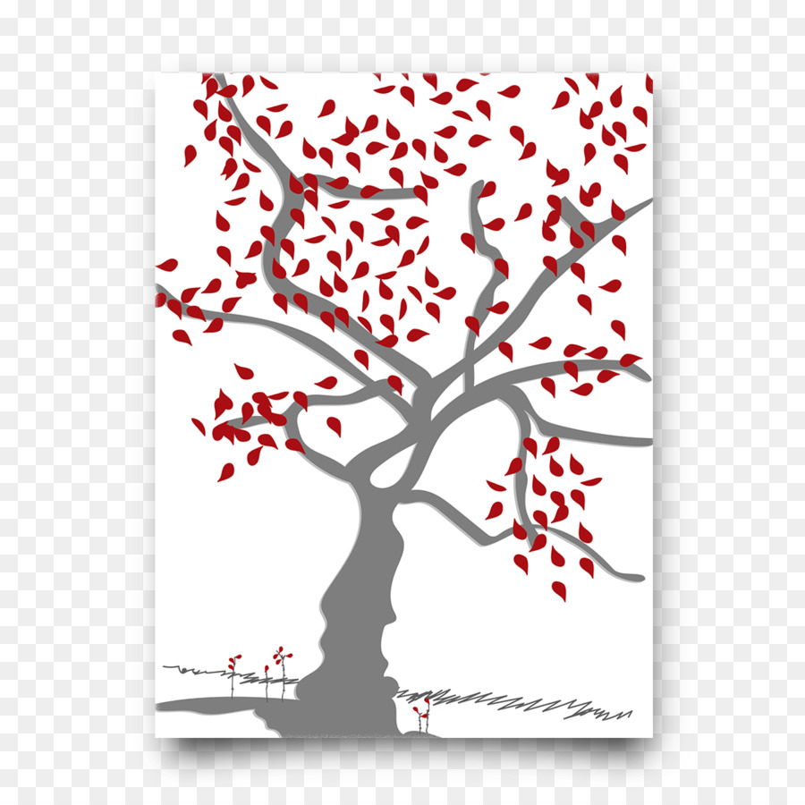 Árbol Con Hojas Rojas，Árbol PNG