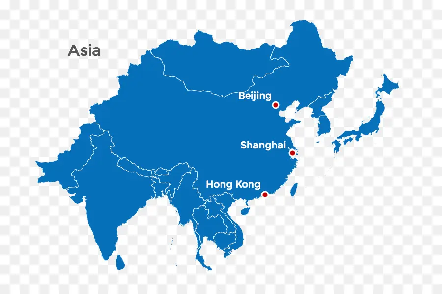 El Este De Asia，Mapa Del Vector PNG