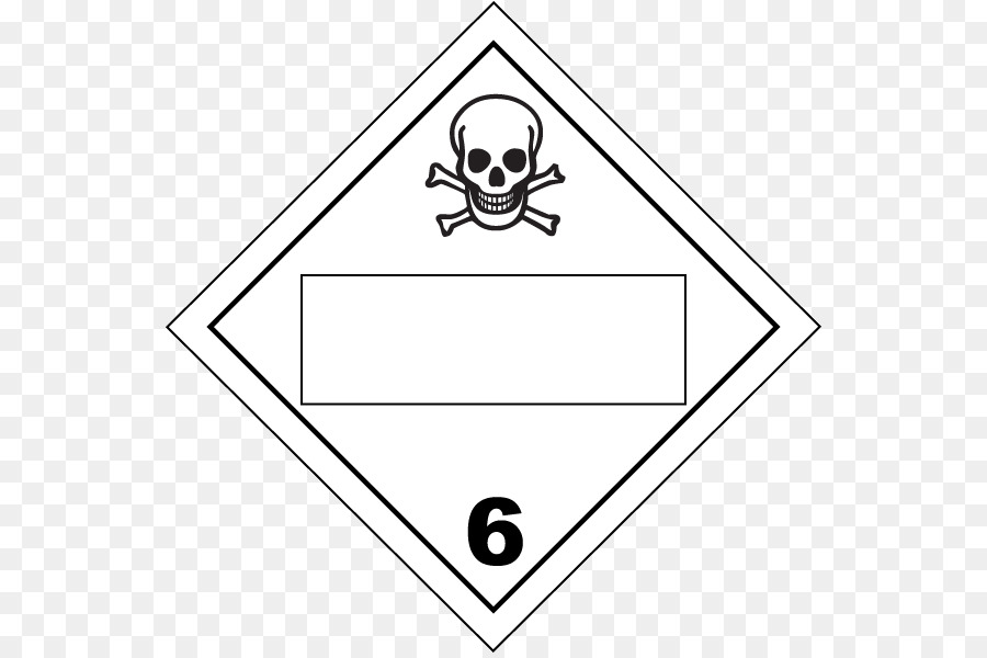 Hazmat Clase 6 Sustancias Tóxicas Y Sustancias Infecciosas，Cartel PNG