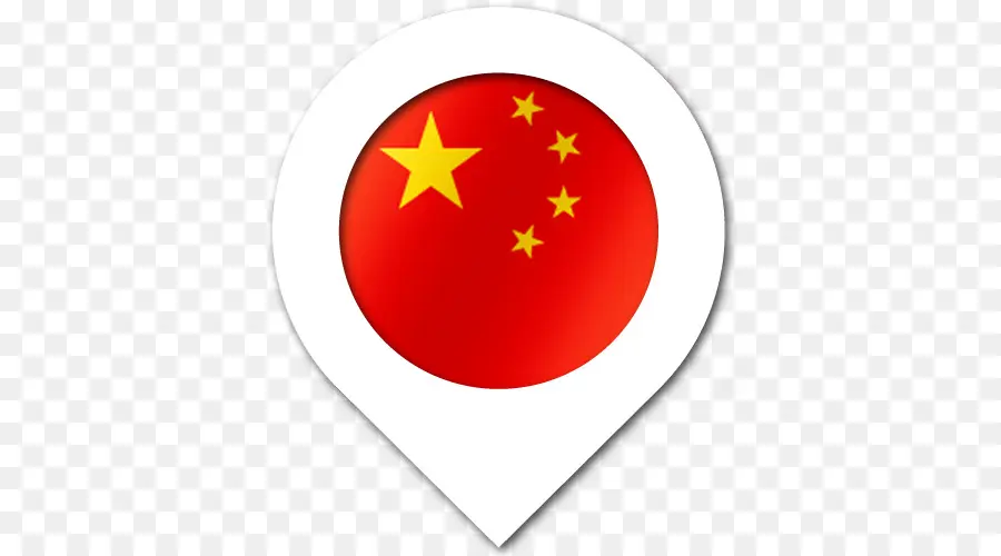 Bandera China，Pin De Mapa PNG