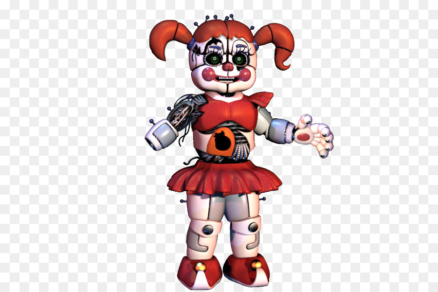 Chica Robot，Vestido Rojo PNG