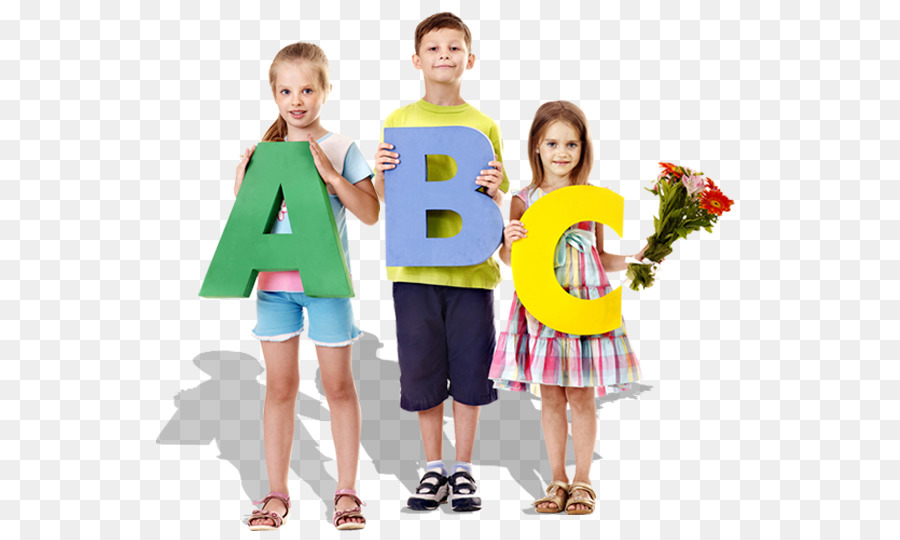 Niños Con Letras Abc，Letras PNG