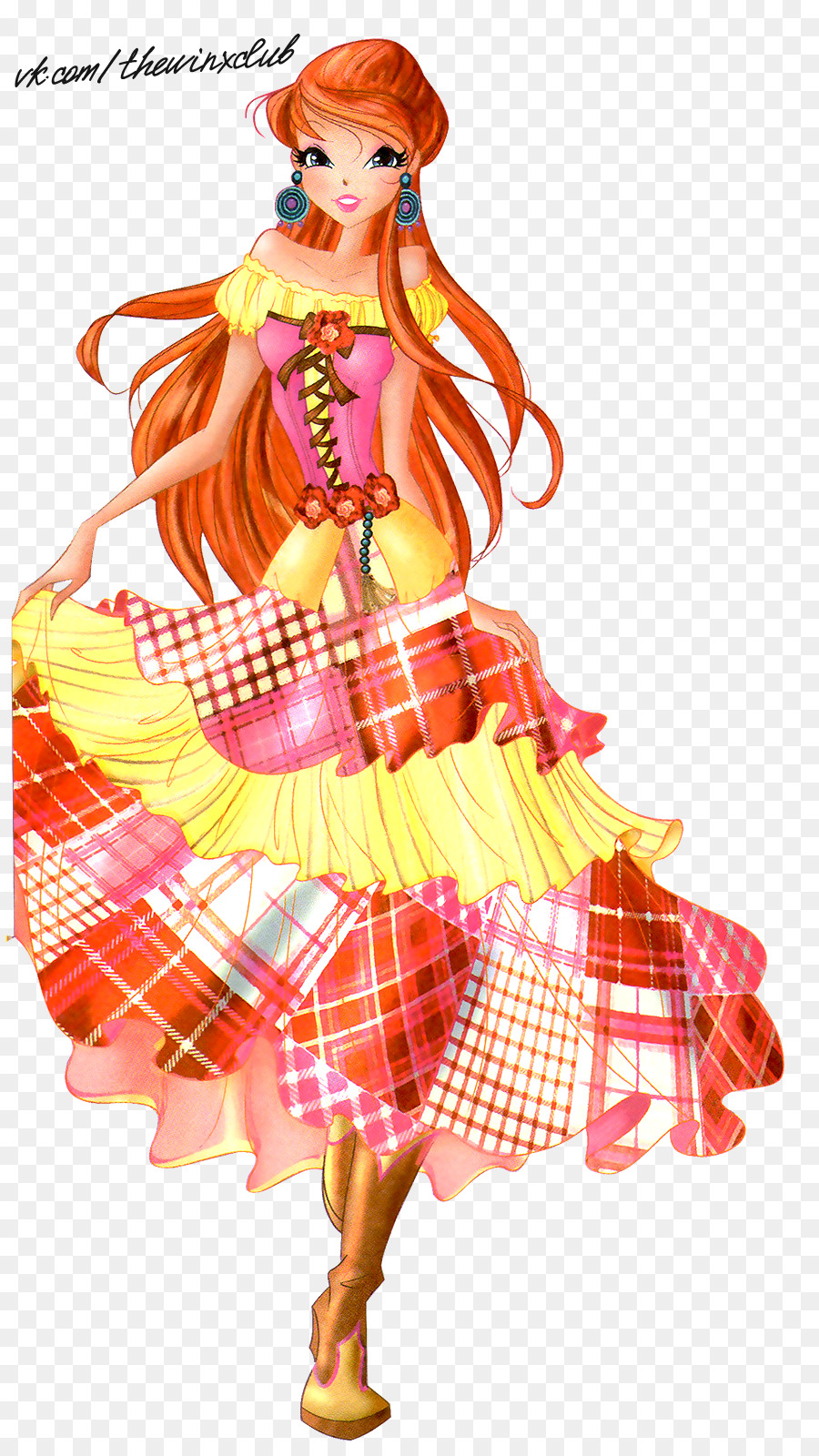 Chica Animada，Vestido PNG