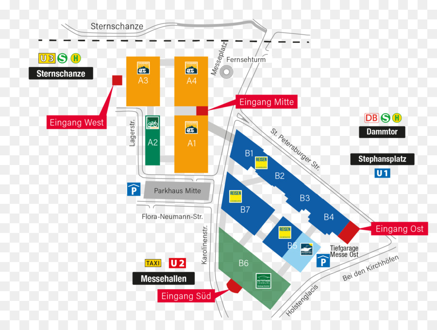 Hamburgo Messe Und Congreso，Geländeplan PNG