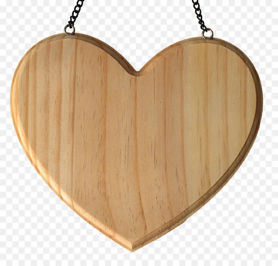 Corazón De Madera，Colgante PNG