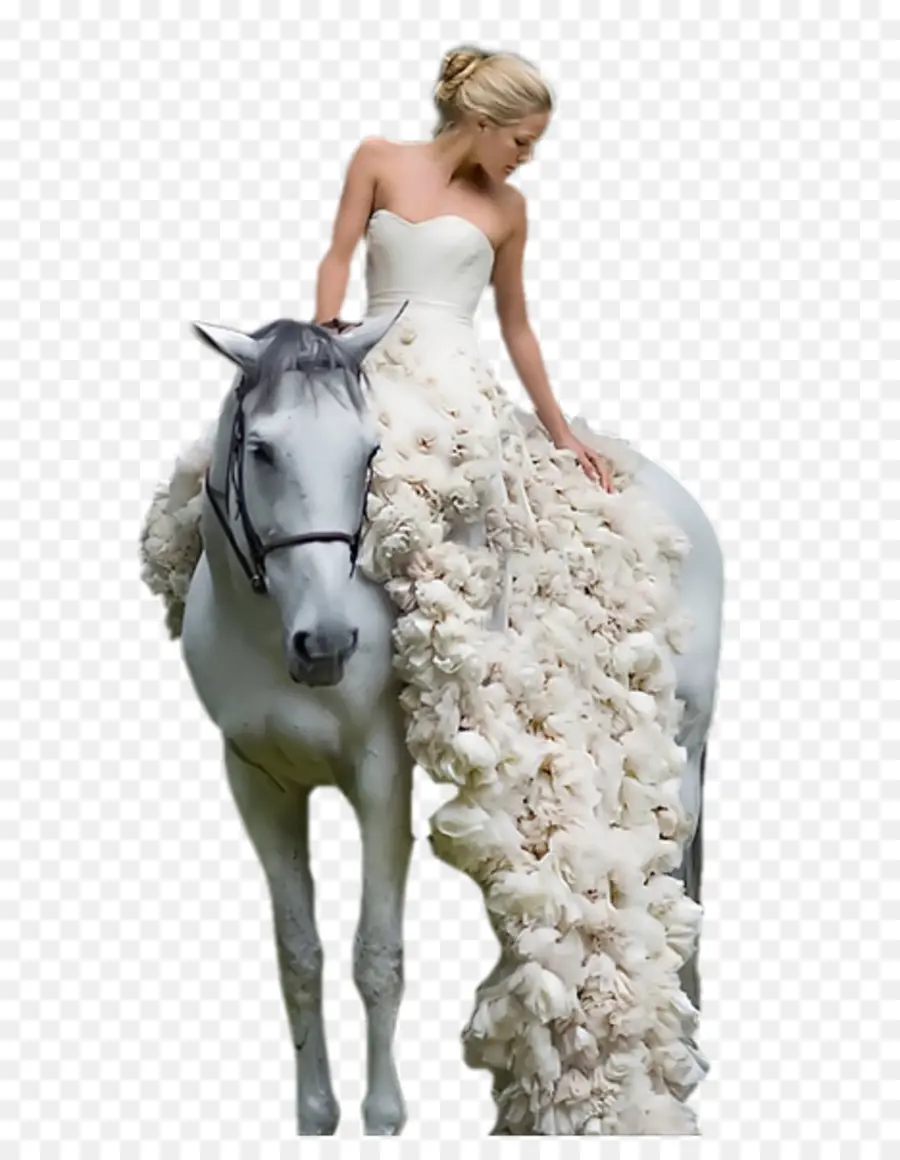 Novia A Caballo，Vestido De Novia PNG