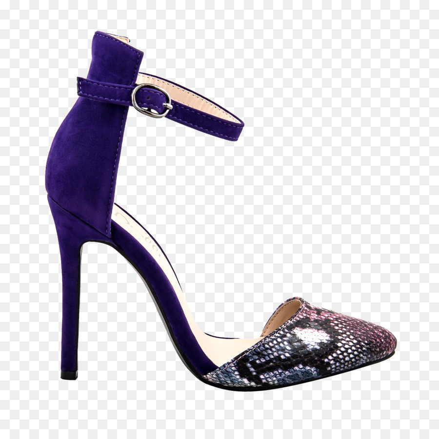 Tacón Alto Azul，Zapato PNG