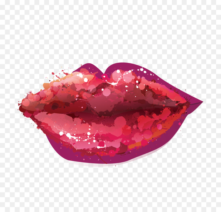 Labios Coloridos，Acuarela PNG