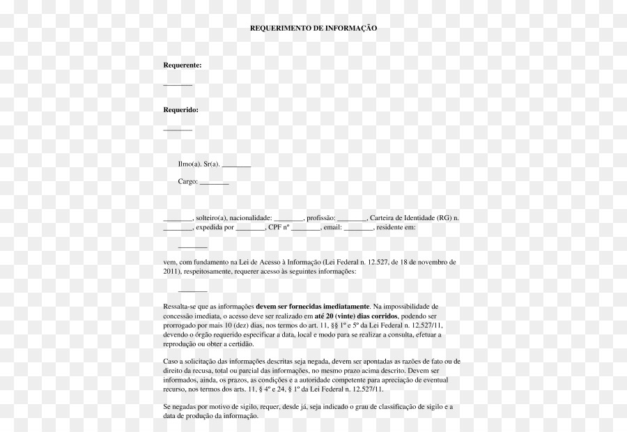 Documento，Requerimento PNG