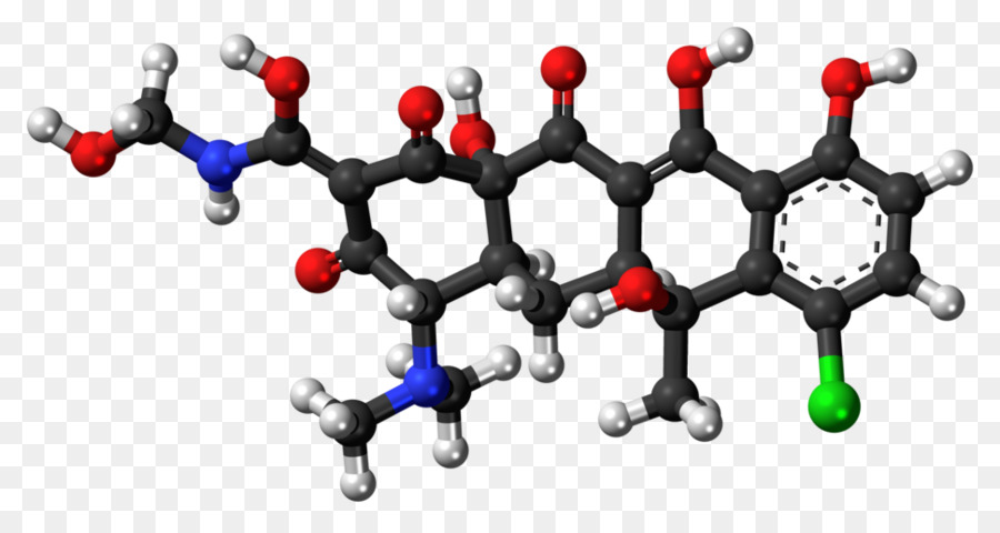 Ballandstick Modelo，La Molécula De PNG