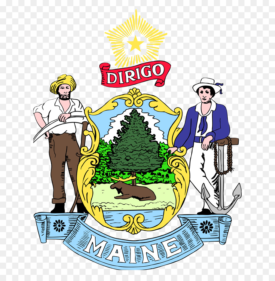 El Estado De Maine，Escudo De Armas PNG