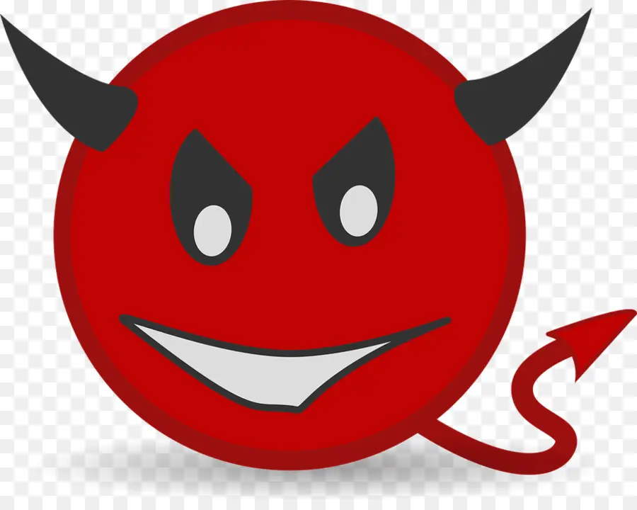 Emoji Del Diablo Rojo，Cuerna PNG