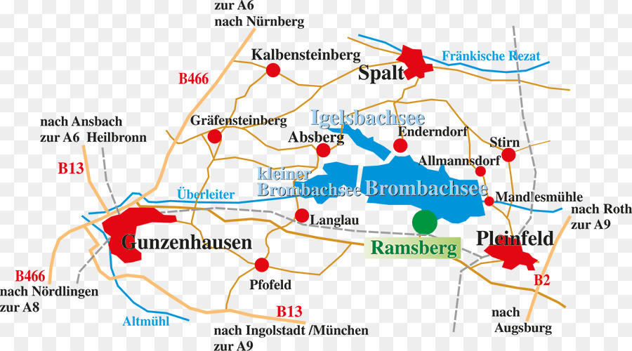 Ramsberg En El Lago Brombachsee，Gran Lago Brombachsee PNG