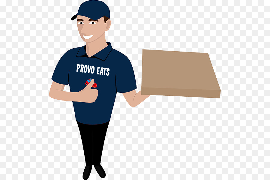 Persona De Entrega，Caja De Pizza PNG