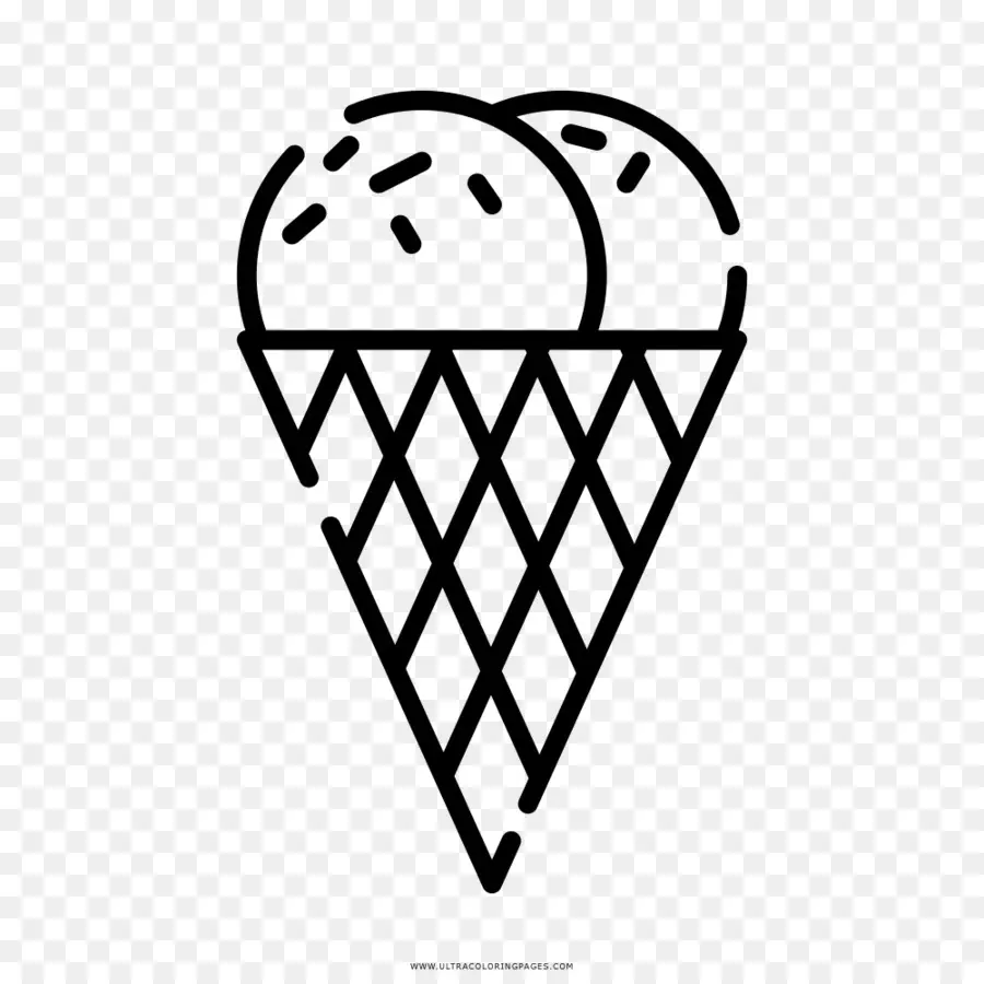 Cono De Helado，Postre PNG