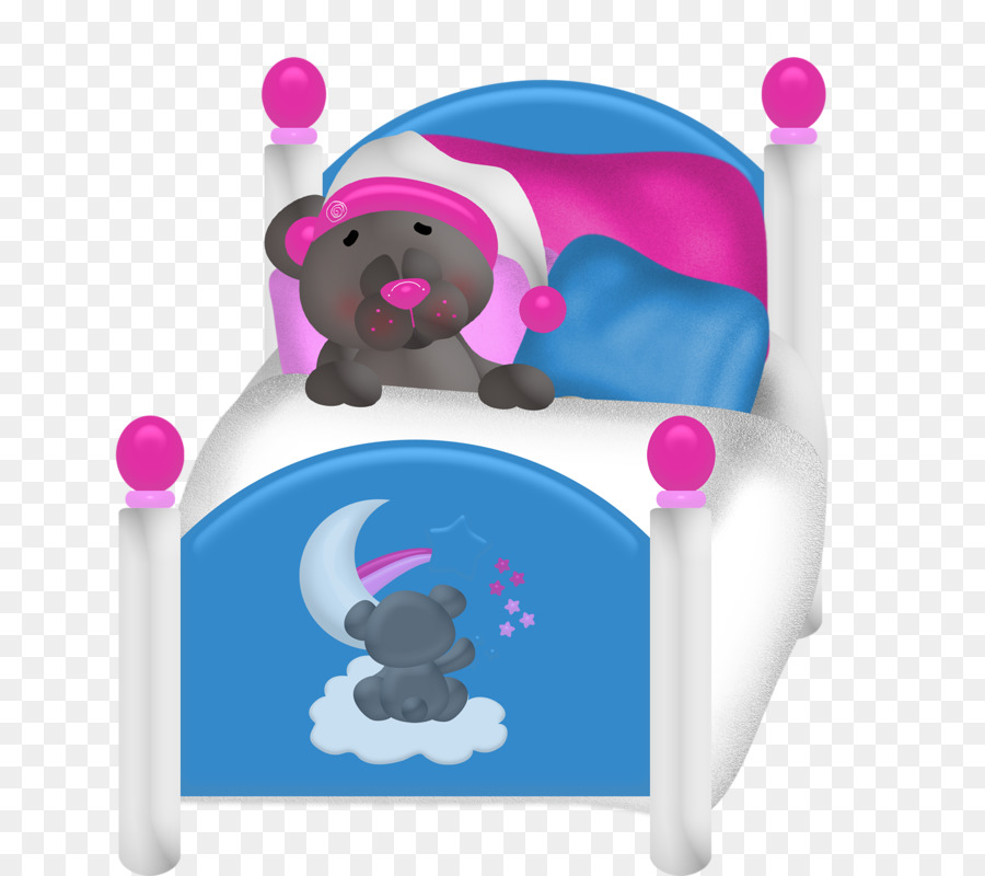 Oso De Peluche En La Cama，Dormir PNG