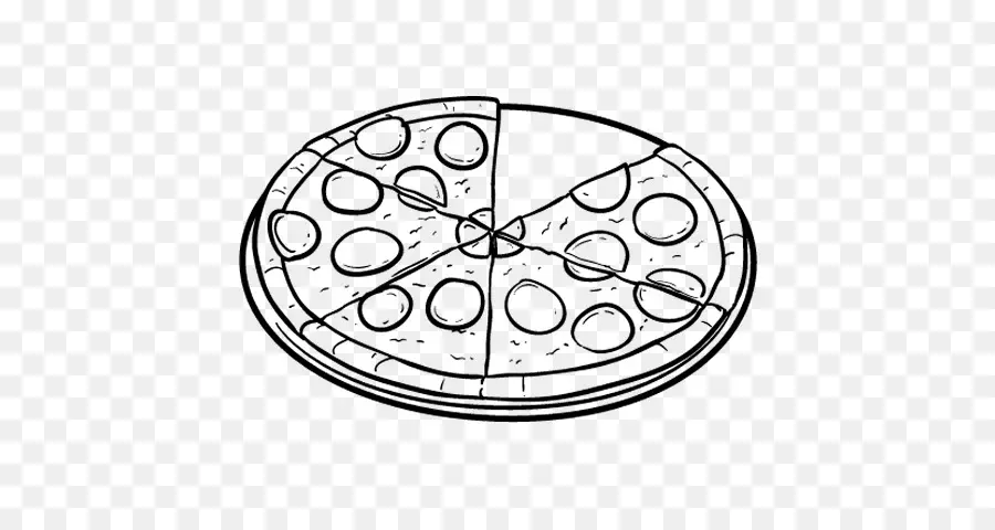 Pizza，Libro Para Colorear PNG