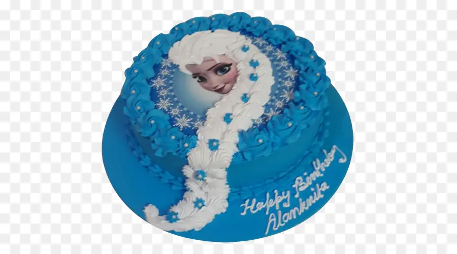 Pastel Temático Congelado，Azul PNG