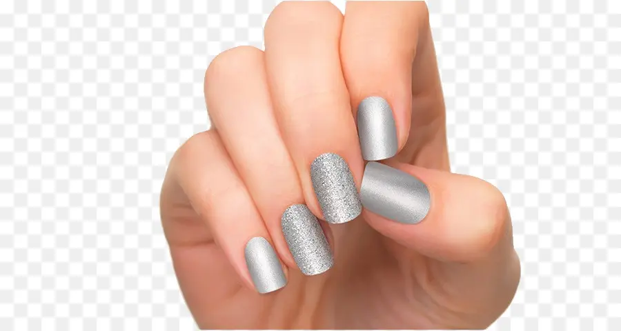 Esmalte De Uñas Dorado，Mano PNG