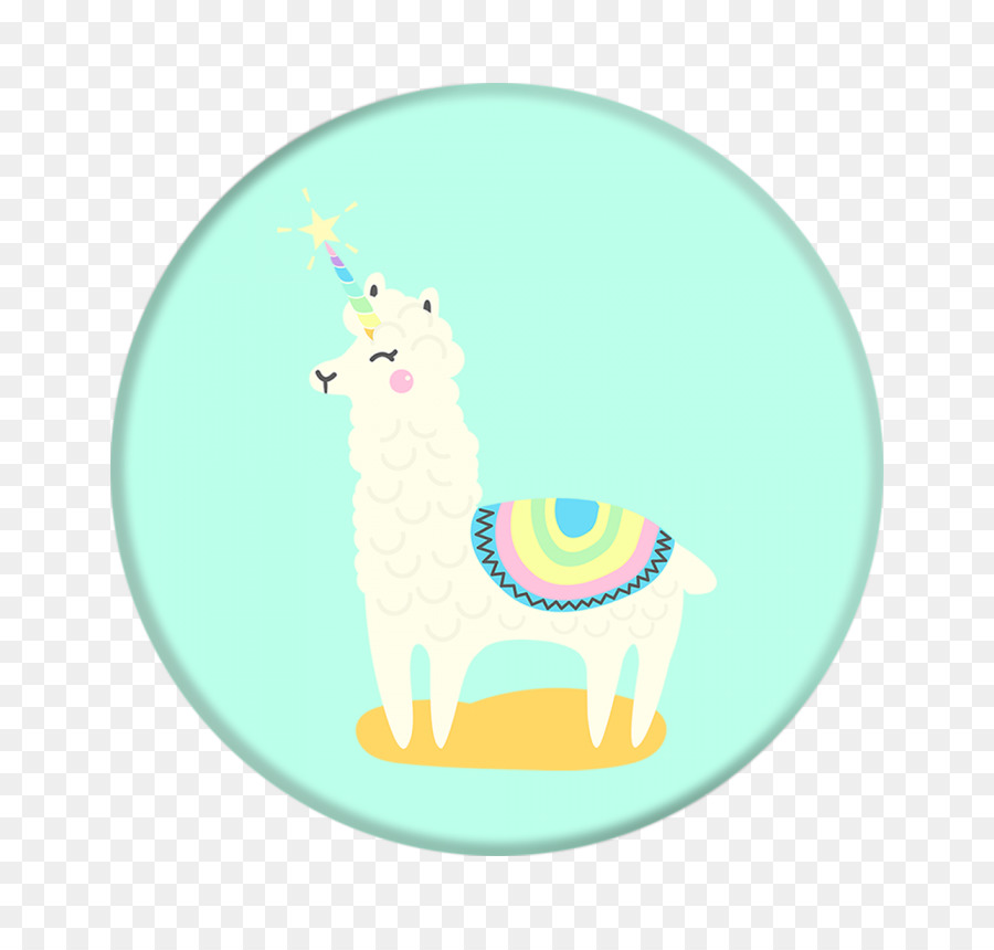 Llama Unicornio，Lindo PNG