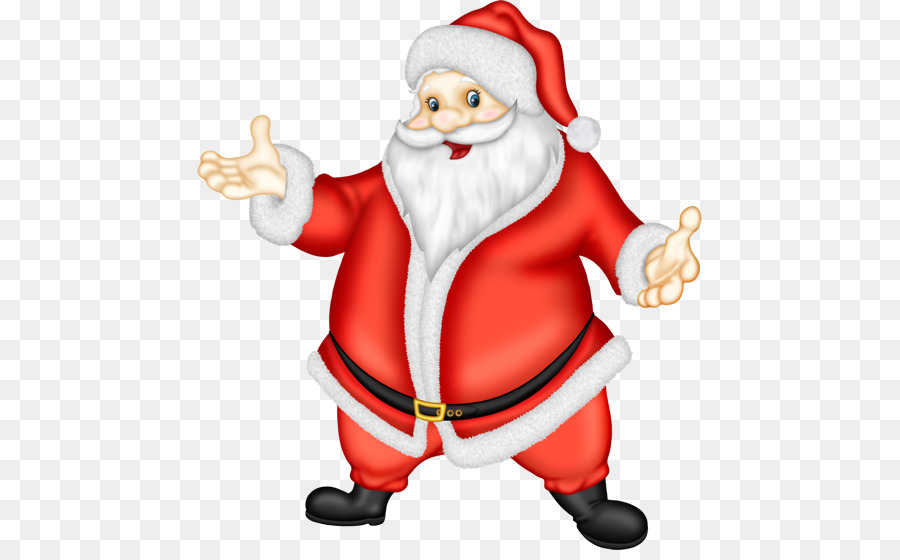 Papá Noel，Traje Rojo PNG