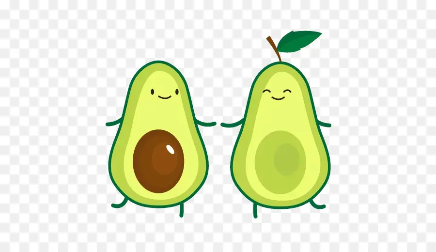 Lindos Personajes De Aguacate，Palta PNG