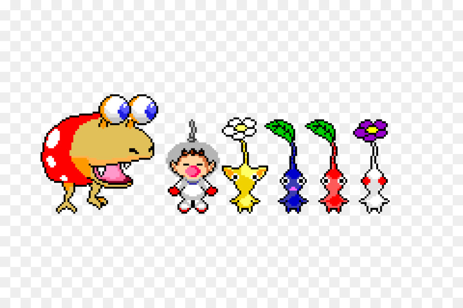 Personajes Pikmin，Videojuego PNG