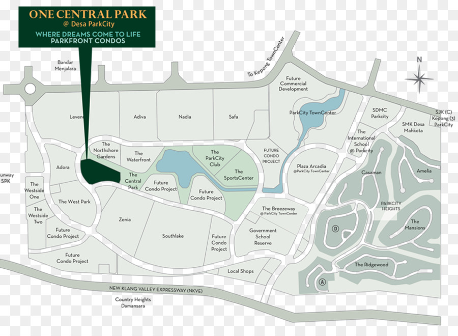 Daes Parkcity，Mapa PNG