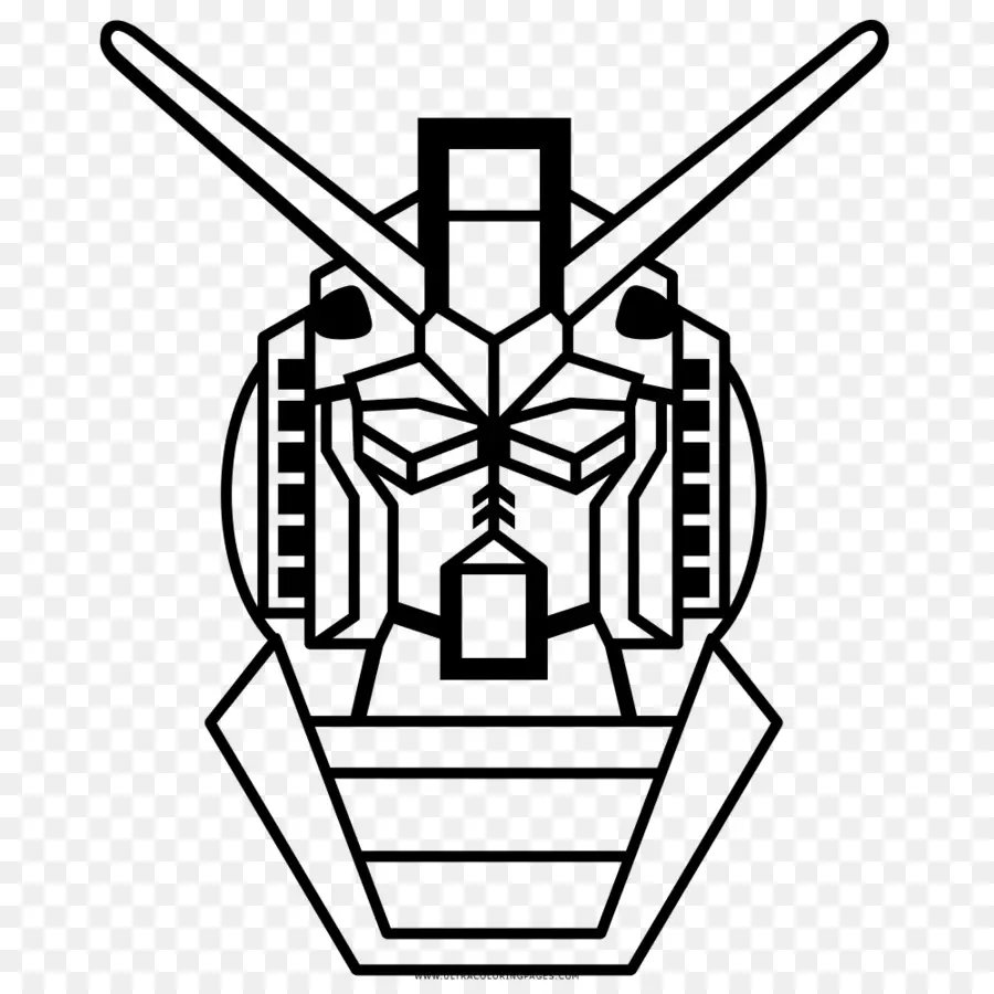 Libro Para Colorear，Modelo De Gundam PNG