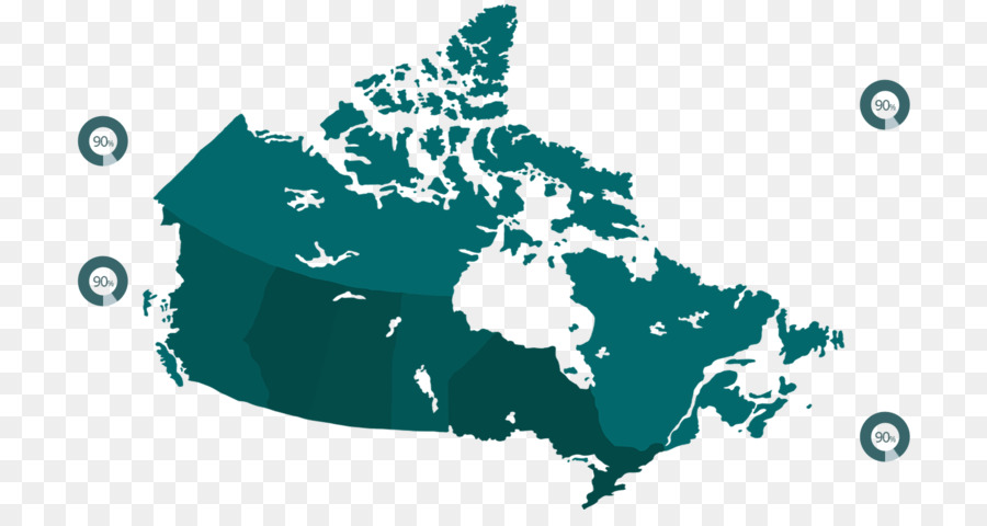 Canadá，Mapa PNG