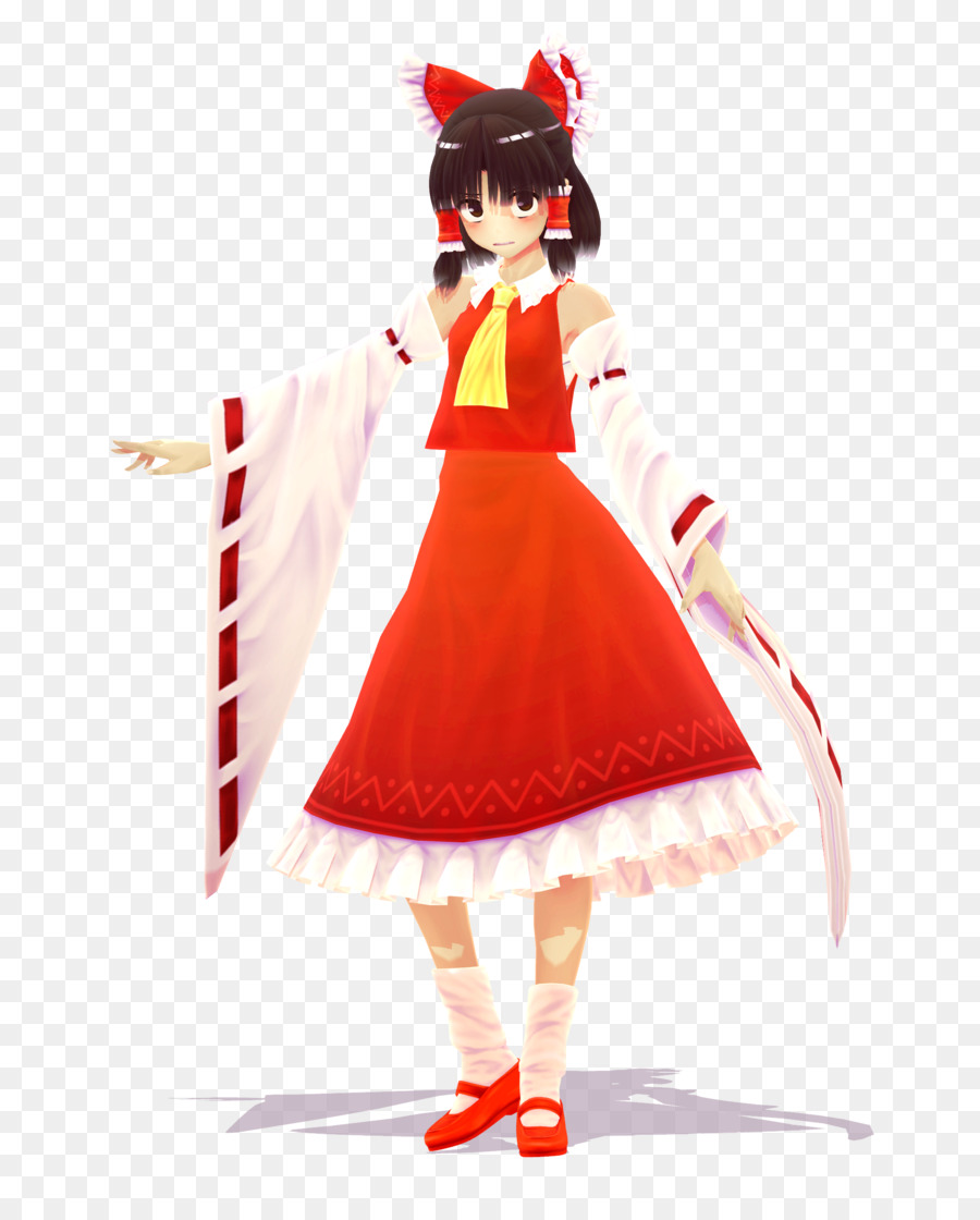 Reimu Hakurei，Mikumikudance PNG