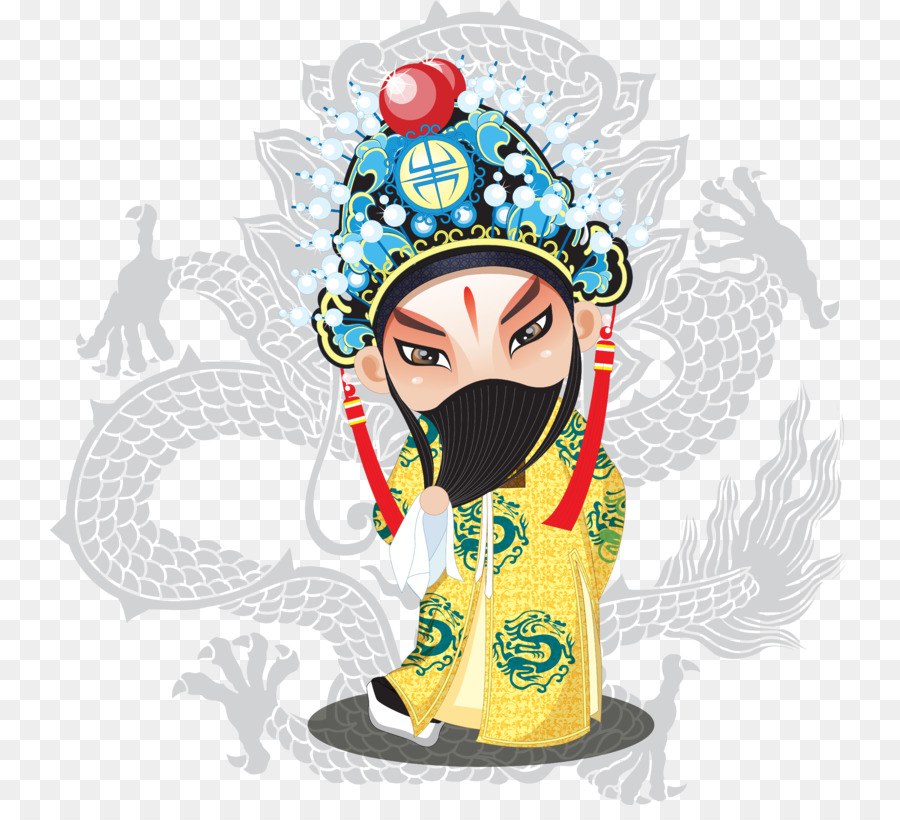 Personaje De ópera China，Traje Tradicional PNG