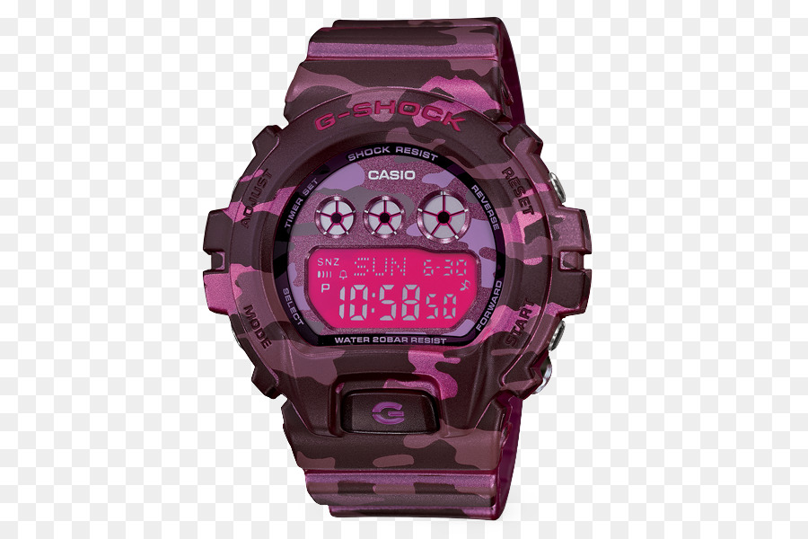 Reloj De Camuflaje Rosa，Casio PNG