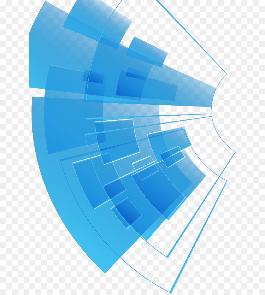 Diseño Abstracto，Azul PNG