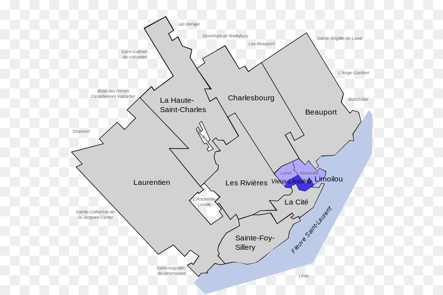 La Ciudad De Quebec，Mapa PNG