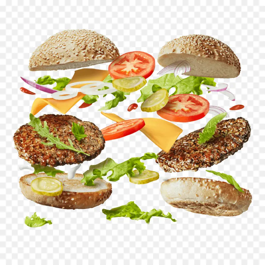 Hamburguesa，Ingredientes PNG