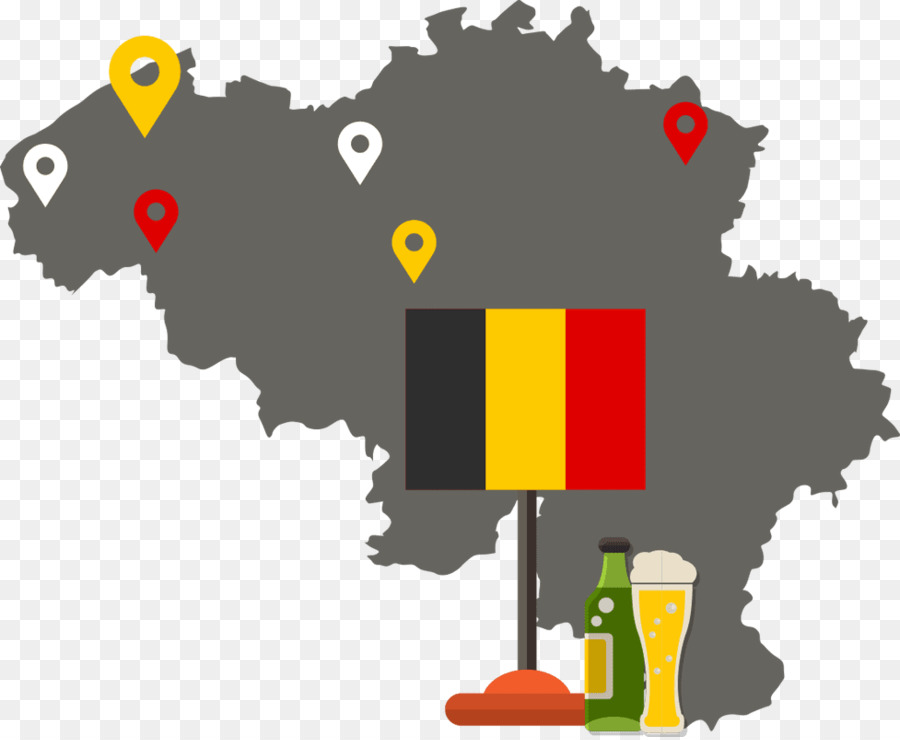 Bélgica，Mapa Del Vector PNG