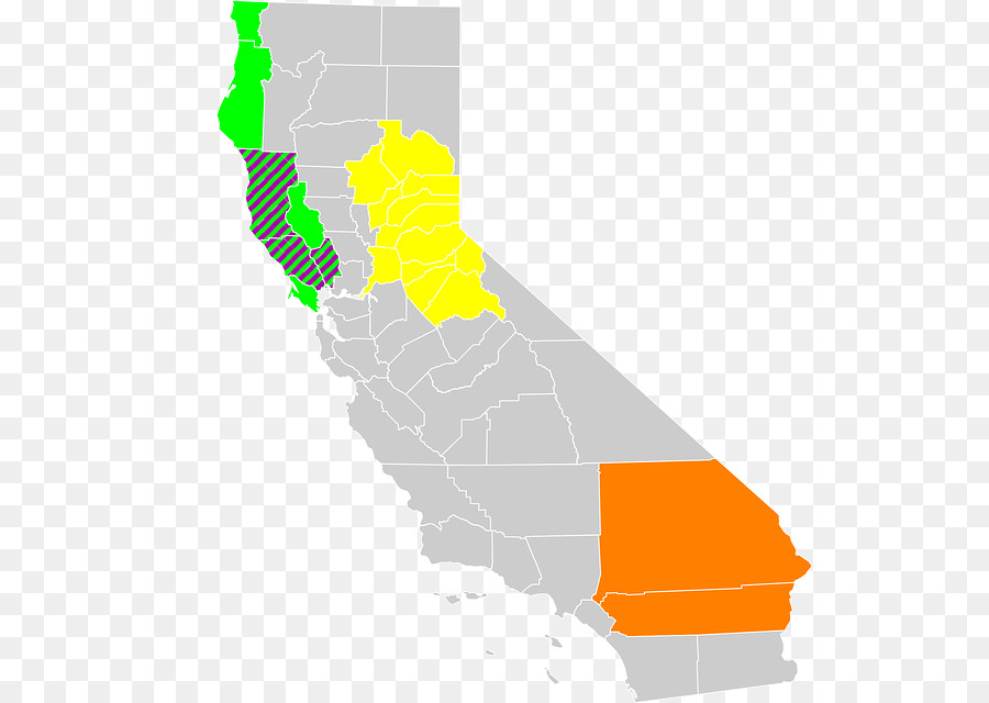 Mapa De California，Estado PNG