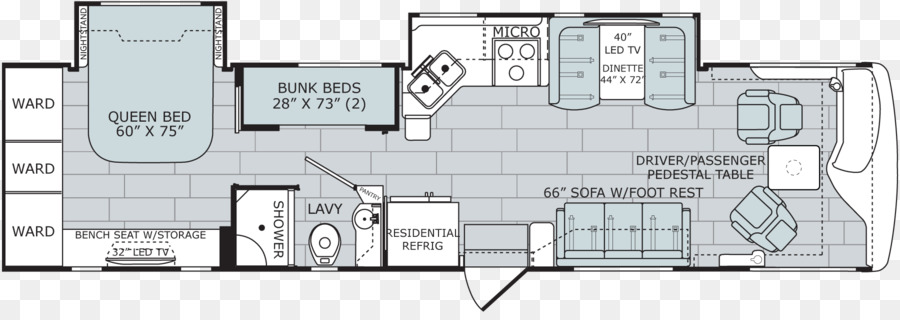 Plan De Piso，Autocaravanas PNG